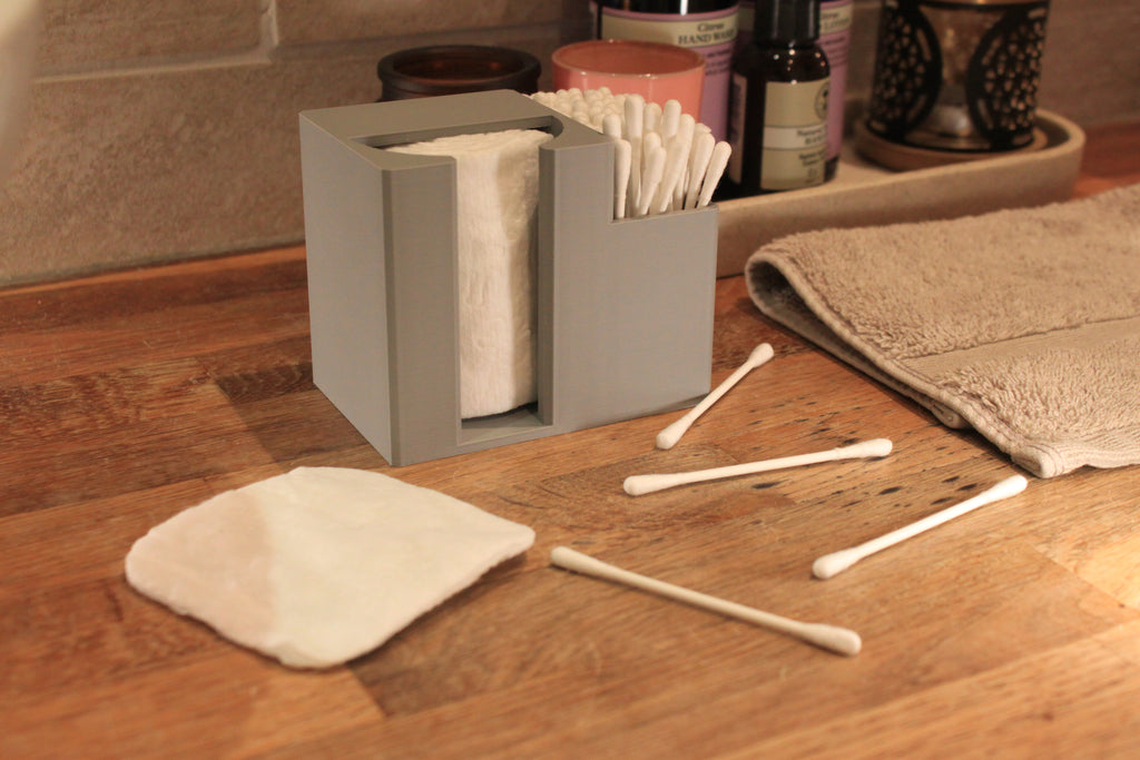 Bathroom Cotton Woolpads & Cotton Buds Holder